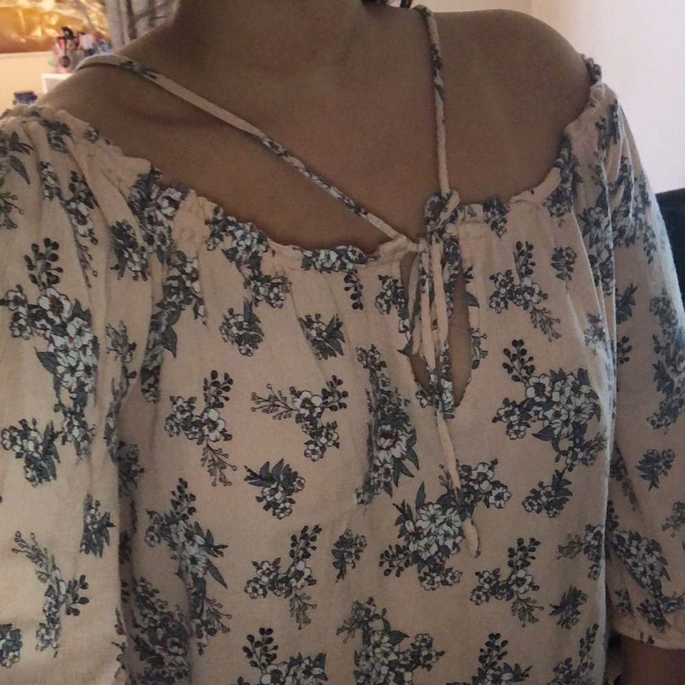 Flora printed blouse